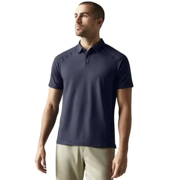 Rhone Delta Pique Polo Shirt Mens 2XL Performance Lightweight Golf Stretch - Picture 1 of 14